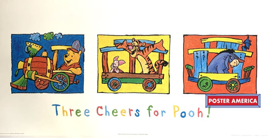 Winnie The Pooh! Three Cheers For Kids Childrens Educational Poster 18 X 36