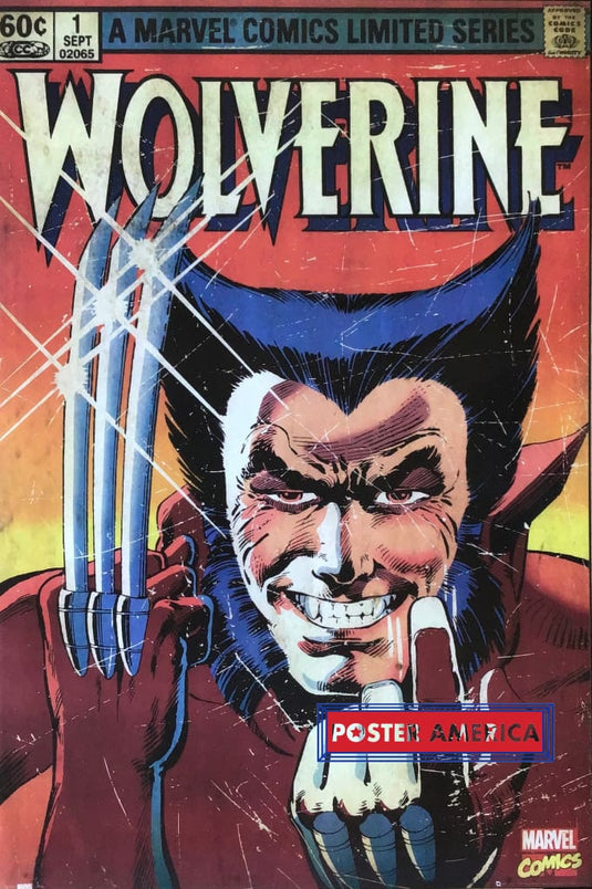 Wolverine Comic Book Cover Poster 24 X 36