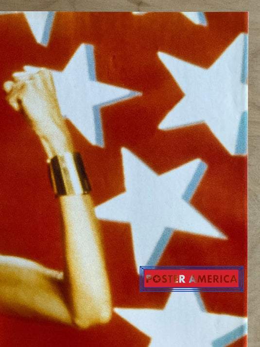 Wonder Woman Lynda Carter Red Background Vintage Poster 24 X 33.5