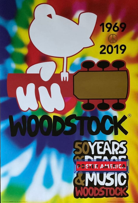 Woodstock 1969-2019 50 Years of Peace & Music Poster 24 x 36 Poster