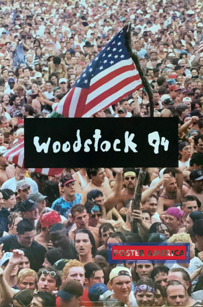 Load image into Gallery viewer, Woodstock 94 By A&amp;m Records Vintage 1994 Poster 23.5 X 35 Vintage Poster
