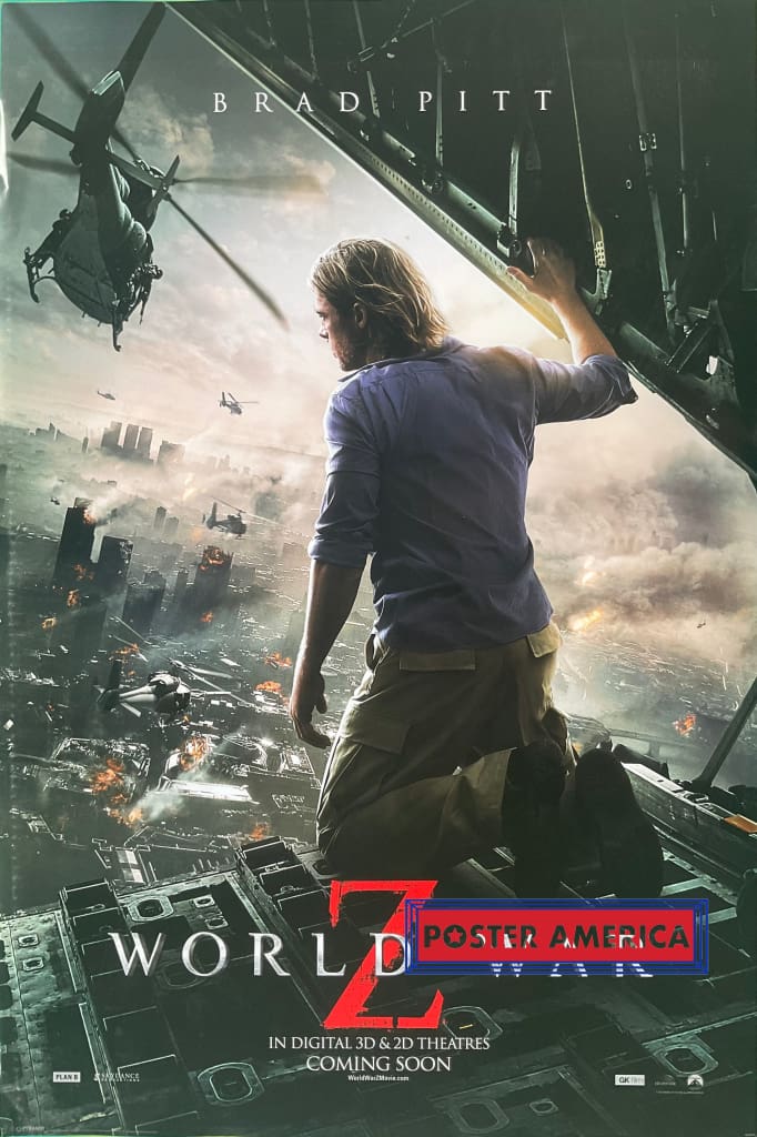 Load image into Gallery viewer, World War Z Brad Pitt Uk Import Movie Promo Poster 24 X 36
