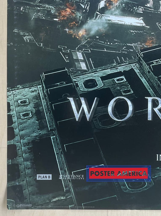 World War Z Brad Pitt Uk Import Movie Promo Poster 24 X 36