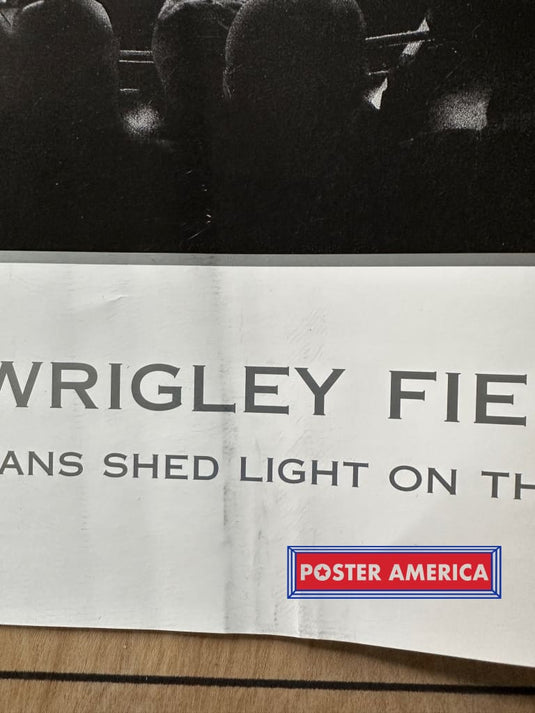 Wrigley Field Chicago Fans Shed Light On The Game Vintage Art Print 24 X 35 Posters Prints & Visual