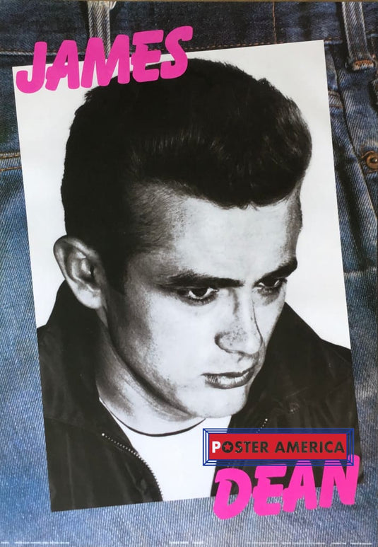 Young James Dean On Jeans Vintage Uk Import Poster 24.5 X 35 Posters Prints & Visual Artwork