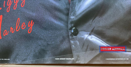 Ziggy Marley Portrait Shot Vintage 1988 Uk Import Poster 23.5 X 35