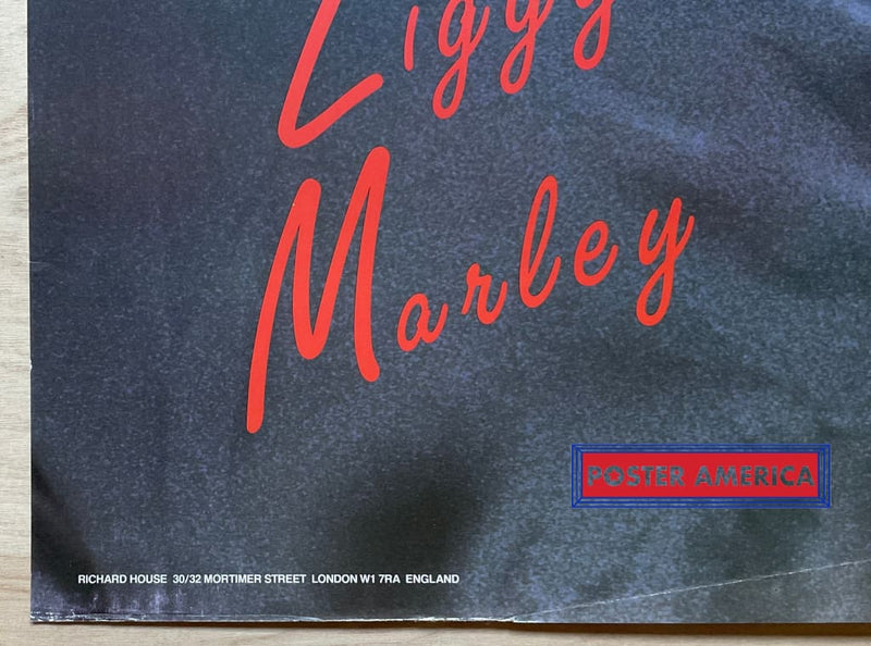 Load image into Gallery viewer, Ziggy Marley Portrait Shot Vintage 1988 Uk Import Poster 23.5 X 35
